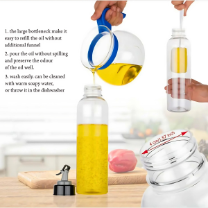 Oil Dispenser Bottle – 1000ml with Stainless Steel Spout - Image 2