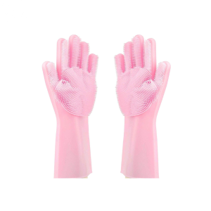 Silicone Dishwashing Gloves – Multipurpose Cleaning & Pet Grooming - Image 1